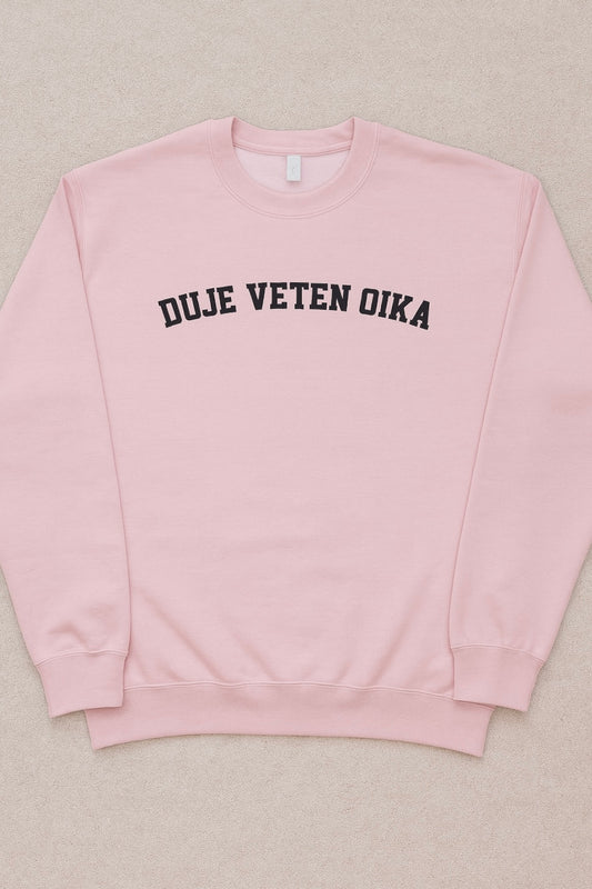 Pink sweat shirt Duje veten qika