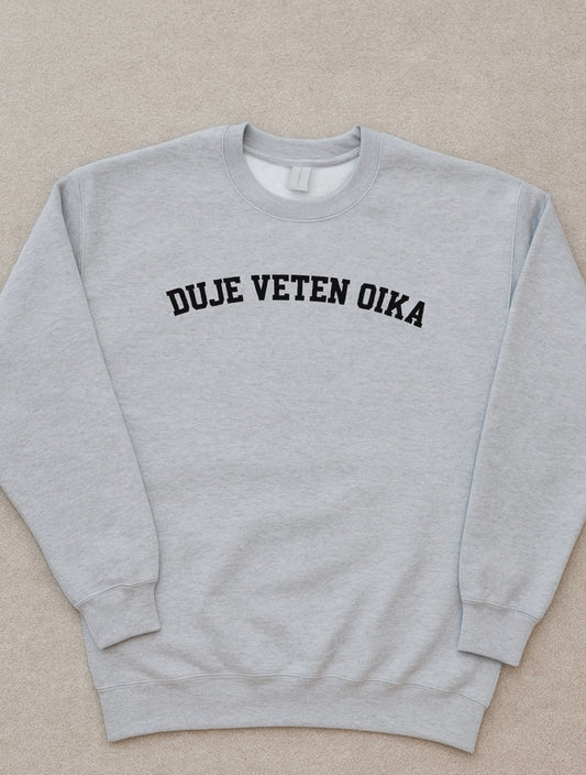 Grey sweatshirt Duje veten qika